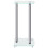 Berkfield Speaker Stands 2 pcs Silver Tempered Glass 3 Pillars Design 5