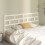 Berkfield Bed Headboard White 206x4x100 cm Solid Wood Pine 3