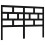Berkfield Bed Headboard Black 146x4x100 cm Solid Wood Pine 2