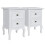 Berkfield Nightstands 2 pcs with 2 Drawers MDF White 2