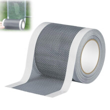 Window Screen Tape 4.7in x 32.8ft, Self‑Adhesive Fiberglass Mesh Patch Kit for Windows and Doors, Weatherproof Invisible Finish