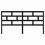 Berkfield Bed Headboard Black 206x4x100 cm Solid Wood Pine 4