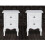 Berkfield Nightstands 2 pcs with 2 Drawers MDF White 3