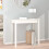 Berkfield Console Table White 80x40x75 cm Solid Wood Pine 3