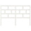 Berkfield Bed Headboard White 166x4x100 cm Solid Wood Pine 4
