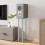 Berkfield Speaker Stands 2pcs Silver Tempered Glass 4 Pillars Design 3