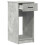 Berkfield Computer Tower Stand with Drawer Concrete Grey 35x45x77 cm 4