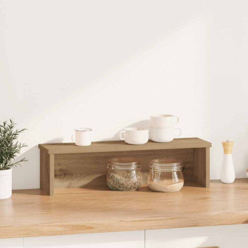 Berkfield Kitchen Rack Stackable Artisan Oak 60x15x16 cm Engineered Wood 1