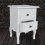 Berkfield Nightstand with 2 Drawers MDF White 3