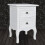 Berkfield Nightstand with 2 Drawers MDF White 4