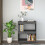 Berkfield Book Cabinet Grey 60x35x71 cm Solid Wood Pine 3