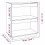 Berkfield Book Cabinet Grey 60x35x71 cm Solid Wood Pine 8