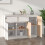 Berkfield Sideboard White 110x34x75 cm Solid Wood Pine 7