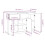 Berkfield Sideboard White 110x34x75 cm Solid Wood Pine 9