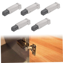Soft Close Cabinet Hinges Set 5PCS Full Overlay Cold Rolled Steel for Kitchen Cupboard Doors