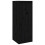 Berkfield Wall Cabinets 2 pcs Black 30x30x80 cm Solid Wood Pine 5