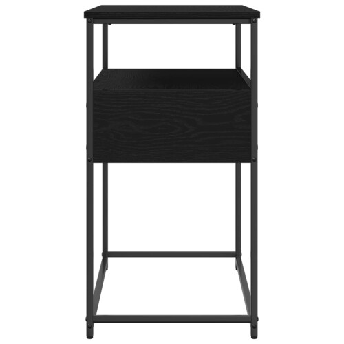 Berkfield Console Table Black Oak 75 x 40 x 75 cm Engineered Wood 2