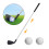 Aqyh Μίνι Γκολφ Putter, Αντιολισθητική Λαβή, Αποσπώμενο Μπαστούνι από Ανοξείδωτο 2