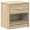 Berkfield Bedside Cabinet with Drawer Sonoma Oak 39x28x41 cm 2