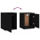 Berkfield Wall Cabinets 2 pcs Black 30x30x40 cm Solid Wood Pine 9
