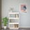 Berkfield Book Cabinet/Room Divider White 60x35x103 cm Solid Wood Pine 3