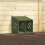 Berkfield Chicken Nesting Box with 2 Compartments Olive Green Metal 4