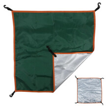 1PC Waterproof Tent Rain Fly Tarp 22x22 Inch for 34 Person Camping, Sunproof UV Shield with Belts and Hooks, Green