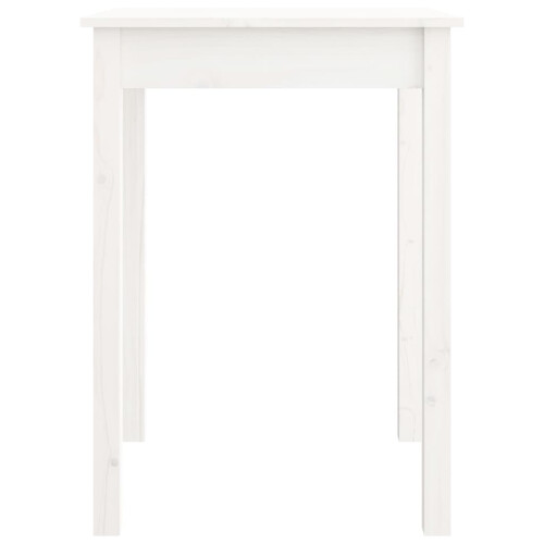 Berkfield Dining Table White 55x55x75 cm Solid Wood Pine 2