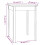 Berkfield Dining Table White 55x55x75 cm Solid Wood Pine 8