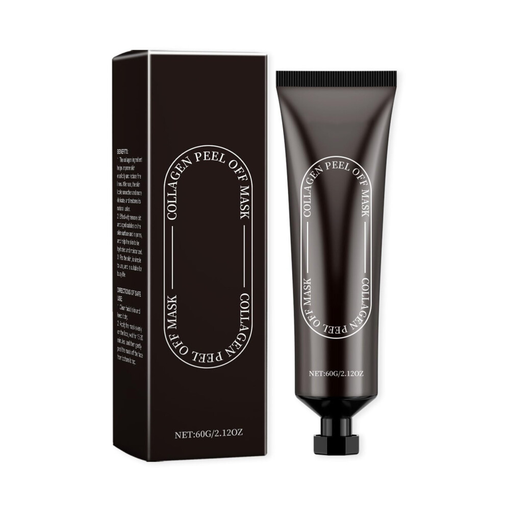 Collagen Face Mask Peel Off for Deep Cleansing and Brightening, Hydrolyzed Bio Collagen Korean Facial (1 Pc)
