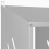 Berkfield Chicken Nesting Box with 4 Compartments Galvanized Silver Metal 10