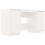 Berkfield Desk White 140x50x75 cm Solid Wood Pine 2