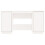 Berkfield Desk White 140x50x75 cm Solid Wood Pine 5