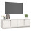 Berkfield TV Cabinet White 140x40x40 cm Solid Wood Pine 4