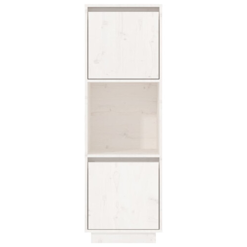 Berkfield Highboard White 38x35x117 cm Solid Wood Pine 2