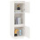 Berkfield Highboard White 38x35x117 cm Solid Wood Pine 9