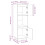 Berkfield Highboard White 38x35x117 cm Solid Wood Pine 11
