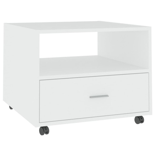 Berkfield Coffee Table White 55x55x40 cm Engineered Wood 1