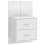 Berkfield Wall-mounted Bedside Cabinets 2 pcs White 4