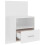 Berkfield Wall-mounted Bedside Cabinet High Gloss White 5