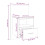 Berkfield Wall-mounted Bedside Cabinet High Gloss White 8