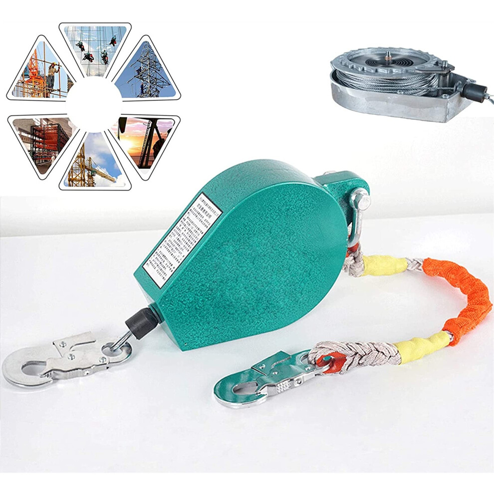 Self Retracting Lifeline 10M With HeatâResistant Cable And Alloy Housing For Fall Protection Harness 150Kg 9045646606170