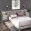 Berkfield Wall-mounted Bedside Cabinet Concrete Grey 3