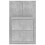 Berkfield Wall-mounted Bedside Cabinet Concrete Grey 4