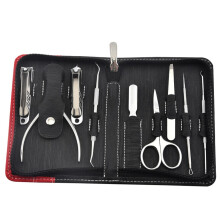 Nail Clippers Set 9Piece with Sharp Polished Edge, Ergonomic Grip, Dual Nail Function, Travel Ready