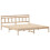 Berkfield Bed Frame Brown 200 x 200 cm Solid Pine Wood 4