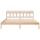 Berkfield Bed Frame Brown 200 x 200 cm Solid Pine Wood 5