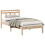 Berkfield Bed Frame Brown 75 x 190 cm Solid Pine Wood 2