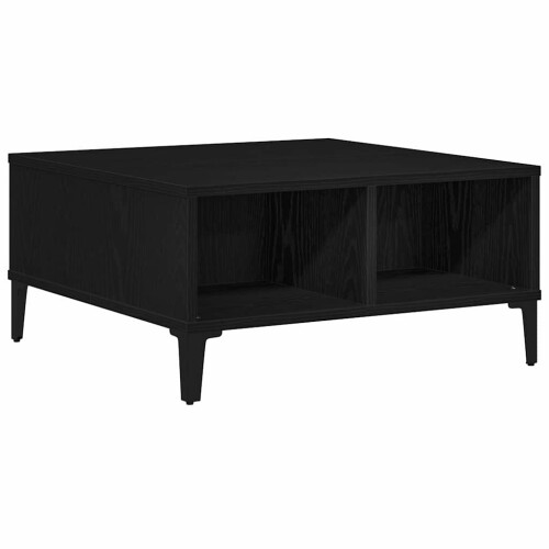 Berkfield Coffee Table Black Oak 60 x 60 x 30 cm 1