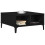 Berkfield Coffee Table Black Oak 60 x 60 x 30 cm 3